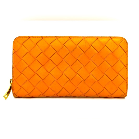 Bottega Veneta Soft Leather Golden Brown Wallet in New Condition - Picture 1 of 8